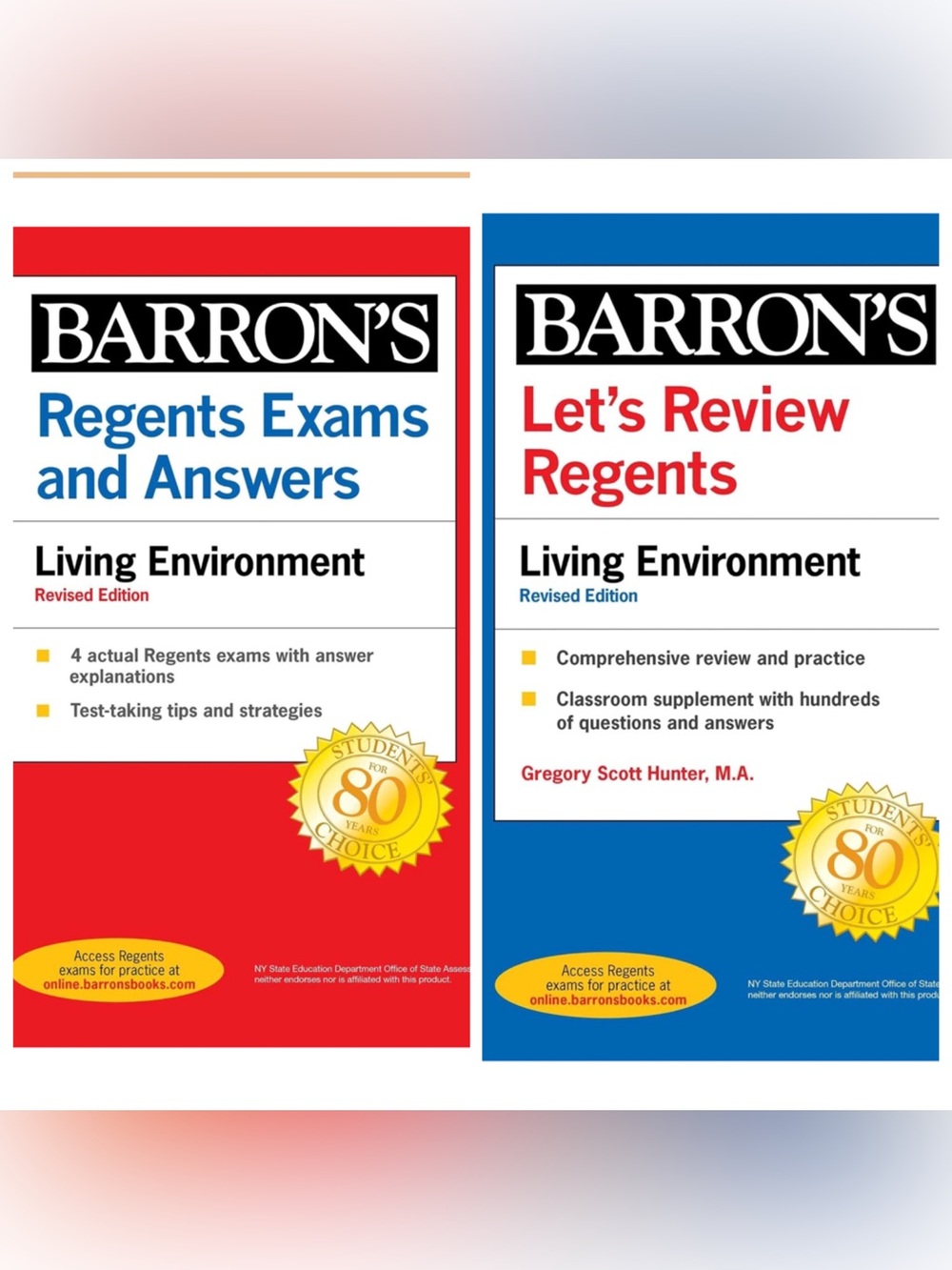 Barron’s Living Environment NYS Regents Exam Review Books